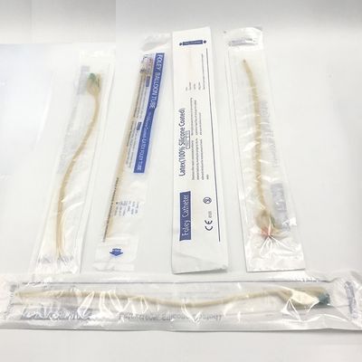 2つの3つの4つの方法医学の吸引管、内腔のシリコーンの乳液のFoleyの二重カテーテル