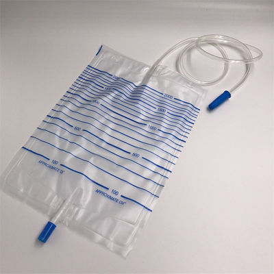 プッシュ プル弁が付いている透明な尿の排水袋2000ml